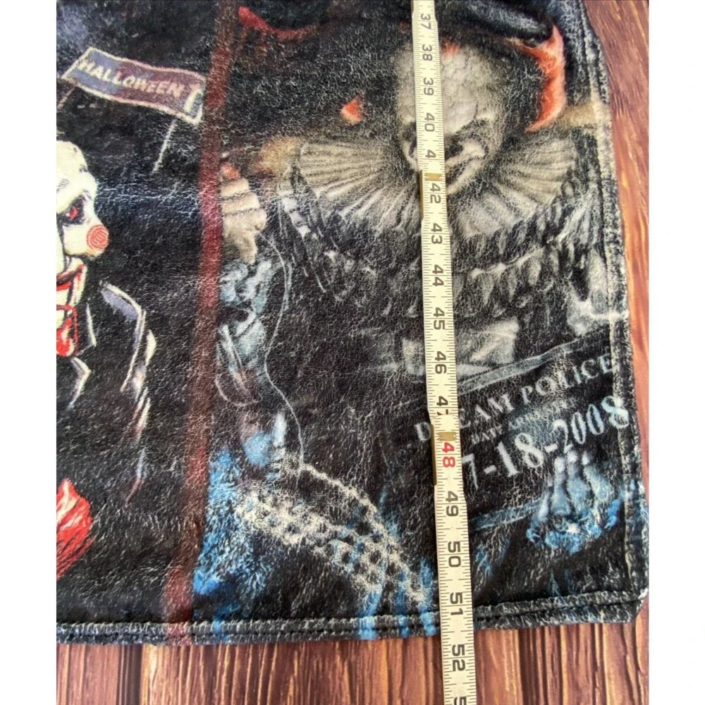 Halloween My Horror Movies Throw Blanket Vibrant Colors 52x40 Cozy Horror Movie